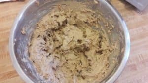 The chilled whole wheat tahini cookie dough