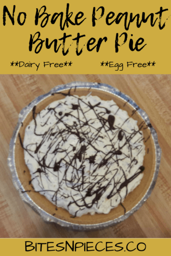 You are currently viewing No Bake Peanut Butter Pie [Dairy Free + Egg Free]