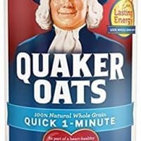 Quaker Oats Quick 1-Minute Oatmeal, Breakfast Cereal, 18oz Canisters (2-Packs)