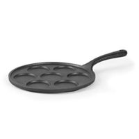 Cast Iron Mini Pancake Pan, Silver Dollar Pancake Griddle, Easy to Clean Pancake Maker, Heats Evenly, Makes 7 Mini Silver Dollar Pancakes By Commercial Chef